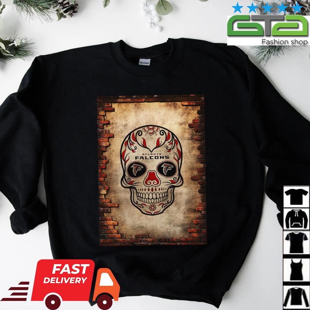 Football Fanart NFL Atlanta Falcons Skull Shirt, hoodie, sweater, long  sleeve and tank top