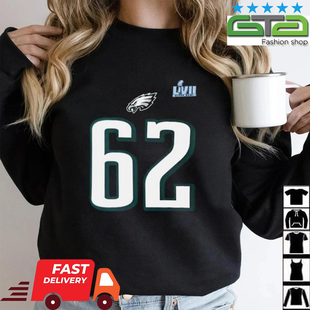 Premium Nike Jason Kelce Philadelphia Eagles Super Bowl LVII Name Number T- Shirt, hoodie, sweater, long sleeve and tank top