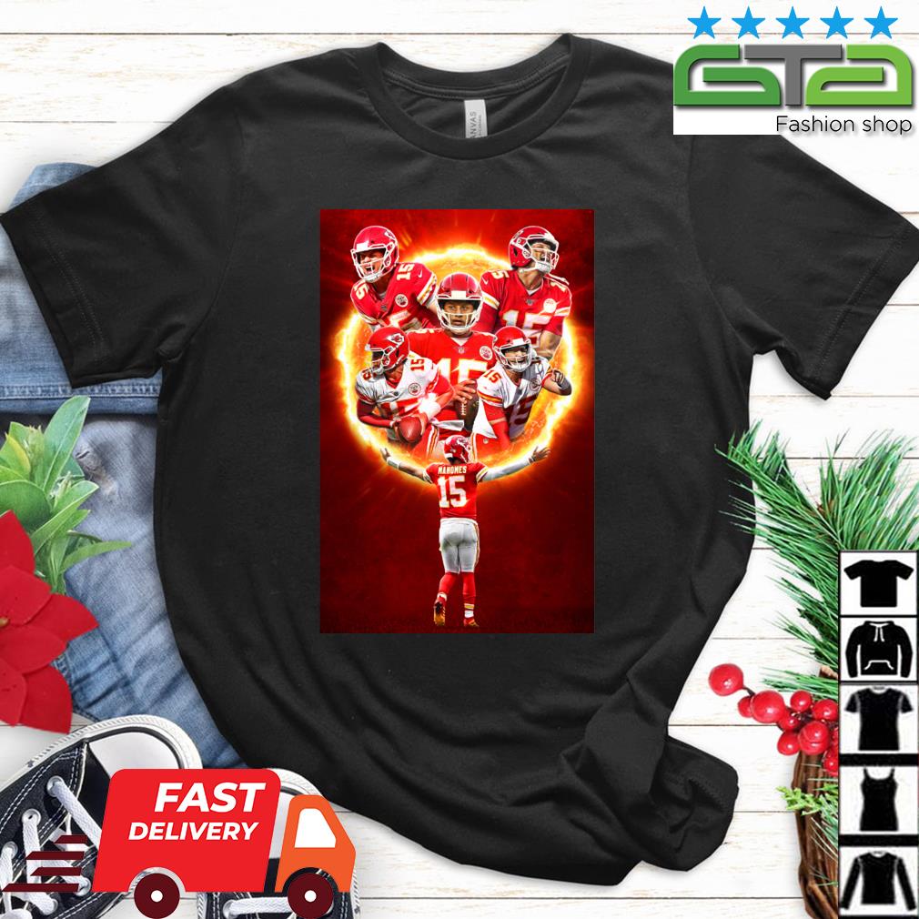 Patrick Mahomes 15 Kansas City Chiefs football poster shirt