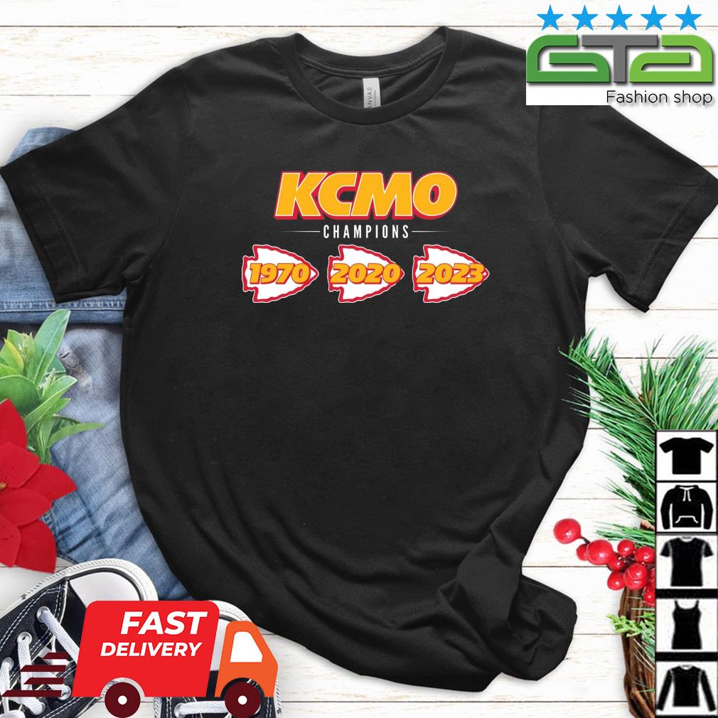 Kansas City Chiefs KCMO Champions 1970 2020 2023 Shirt