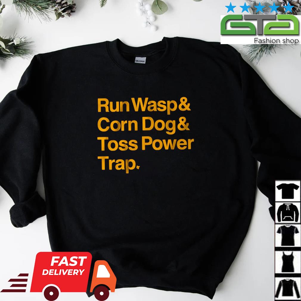 Kansas City Playbook Run Wasp And Corn Dog And Toss Power Trap Shirt,  hoodie, sweater, long sleeve and tank top