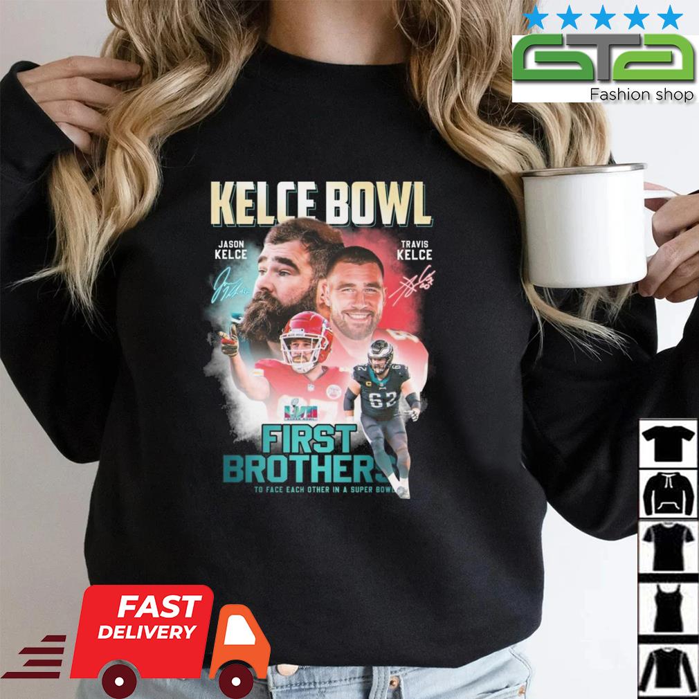 Philadelphia Eagles Vs Kansas City Chiefs Jason Kelce Vs Travis Kelce First  Brothers To Face Each Other In A Super Bowl shirt, hoodie, sweater, long  sleeve and tank top