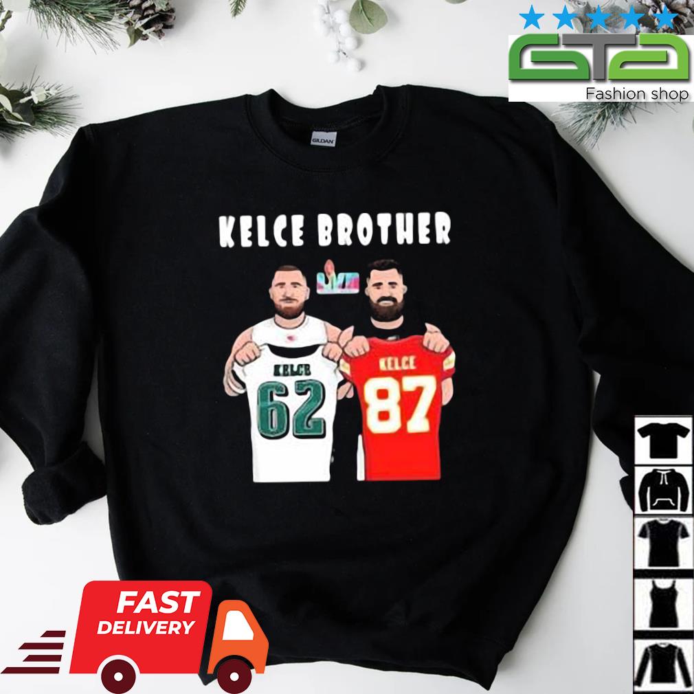 Official Kelce Brothers Jason Kelce Vs Travis Kelce Lvii Super Bowl Matchup  shirt, hoodie, sweater, long sleeve and tank top