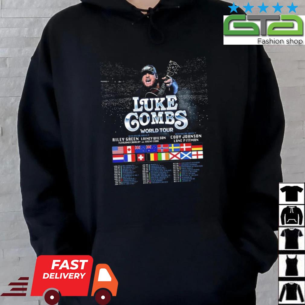 Official Luke combs world tour geha field at arrowhead stadium Kansas city  mo june 10 2023 poster shirt, hoodie, sweater, long sleeve and tank top