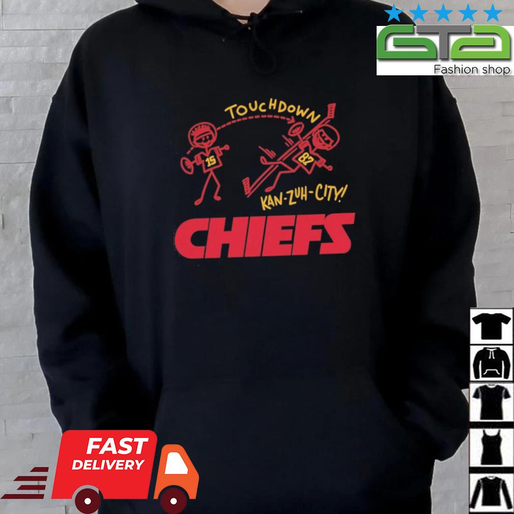 15 Mahomes and 87 Kelce Touchdown Kan Zuh City shirt, hoodie, sweater, long  sleeve and tank top