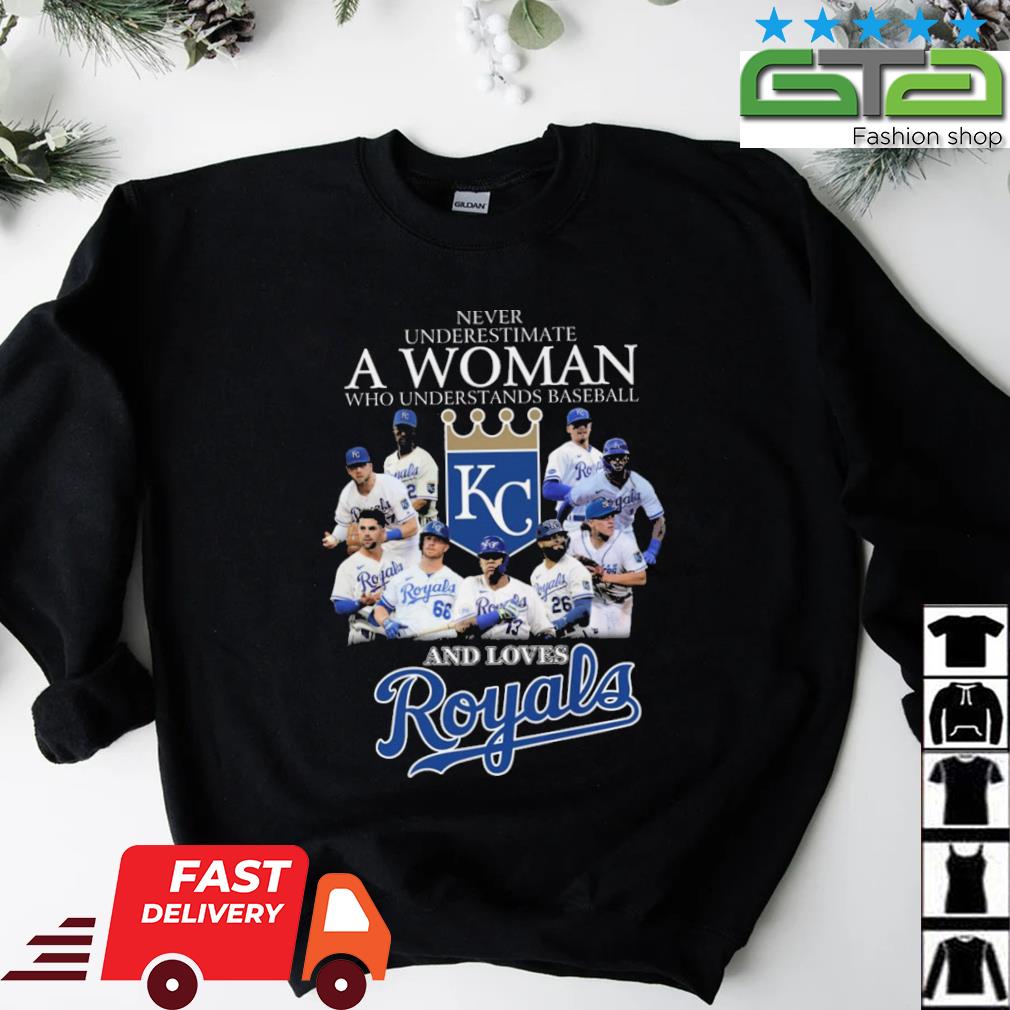 Never Underestimate Who Understands Baseball And Love Kansas City Royals T  Shirt