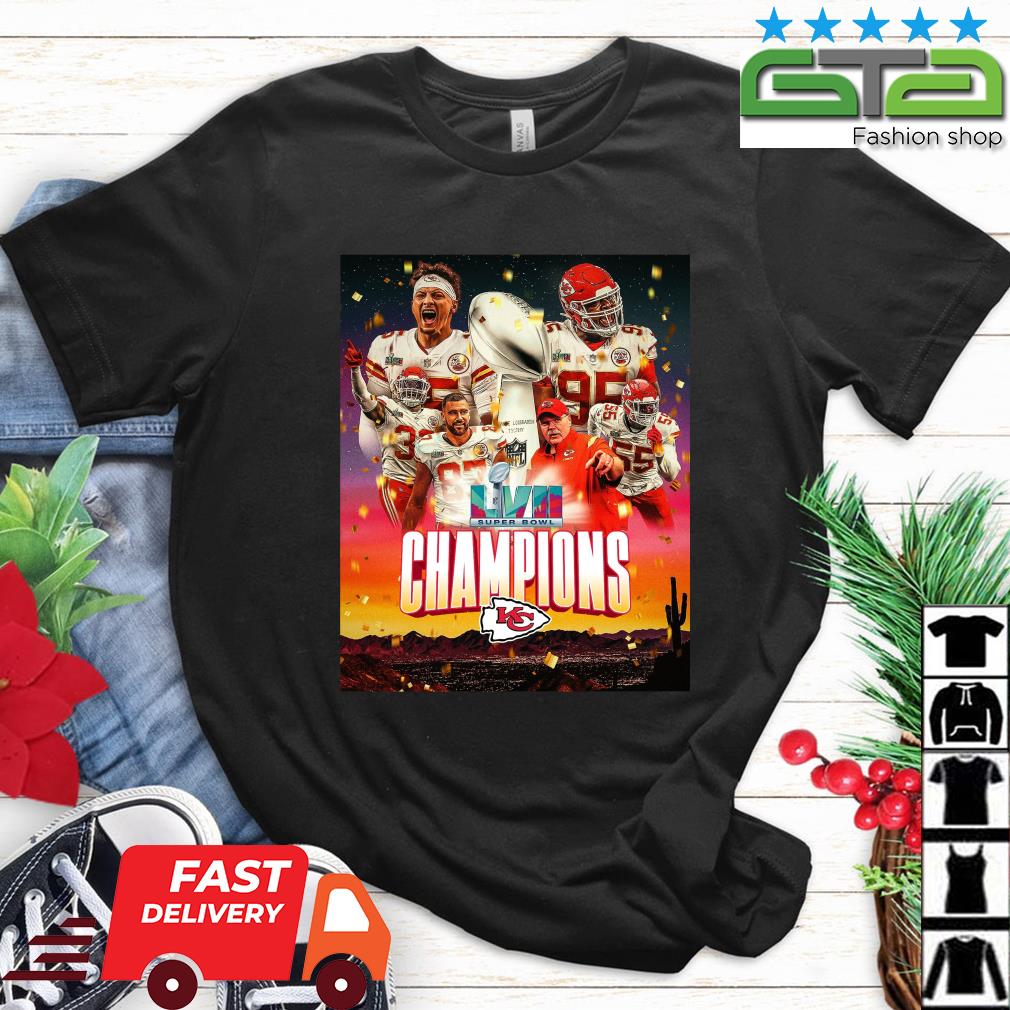 NFL Finals Kansas City Chiefs Super Bowl LVII 2023 Champions shirt