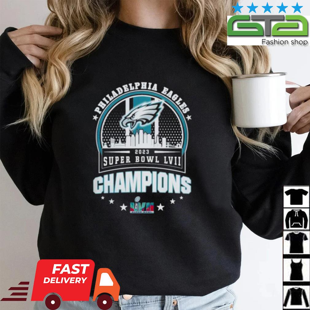 Philadelphia eagles super bowl lvii 2023 champions shirt, hoodie,  longsleeve tee, sweater