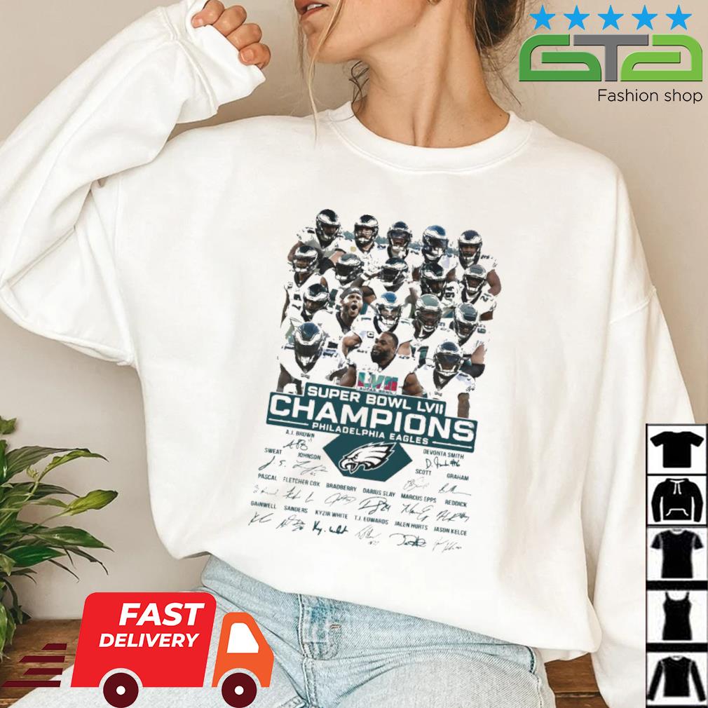 Super Bowl LVII 2023 Champions Philadelphia Eagles It's A Philly Thing  Signatures Shirt, hoodie, sweater, long sleeve and tank top