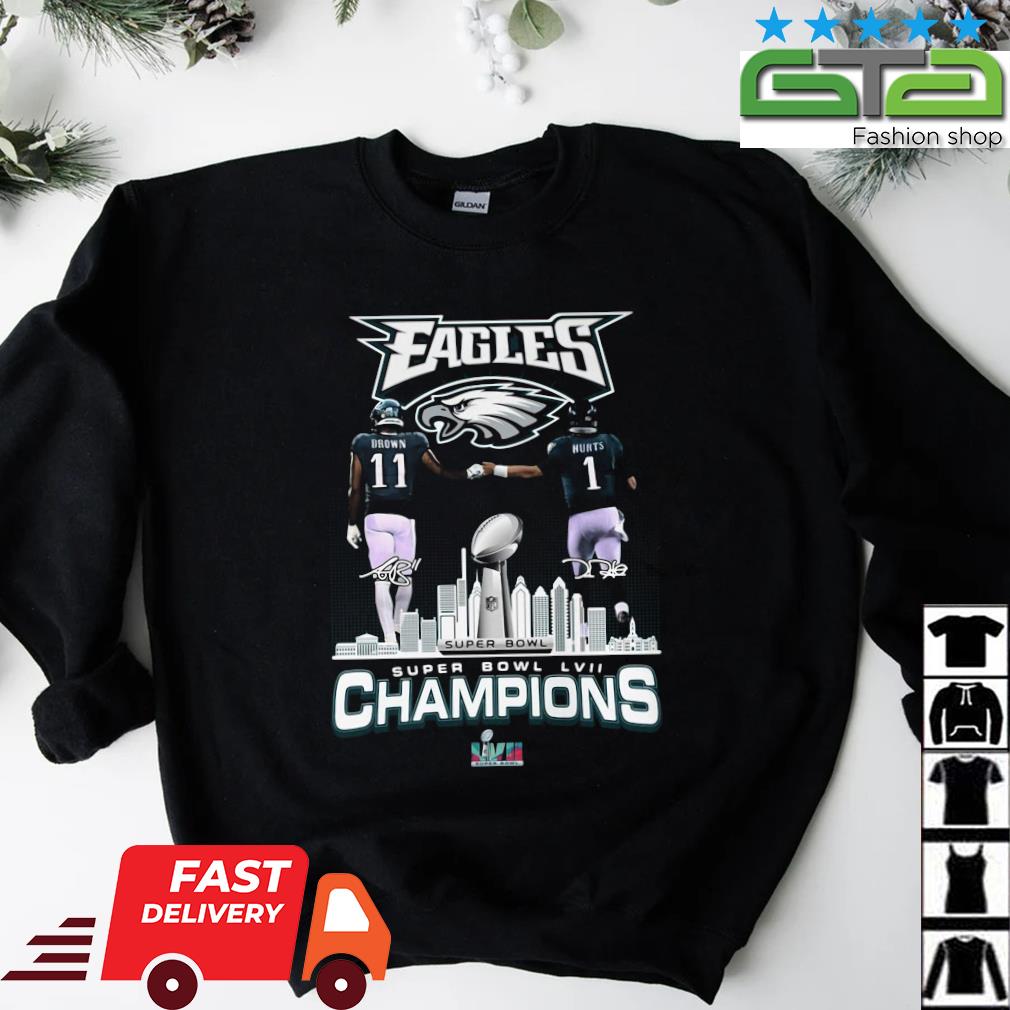 Philadelphia eagles super bowl champions 2023 signatures shirt, hoodie,  sweater, long sleeve and tank top