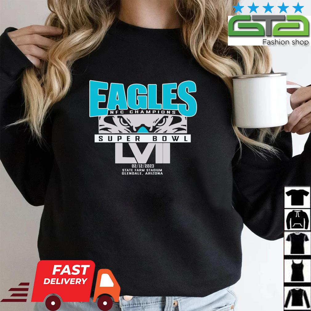 FREE shipping Philadelphia Eagles NFC Champs Super Bowl 2023 shirt, Unisex  tee, hoodie, sweater, v-neck and tank top in 2023