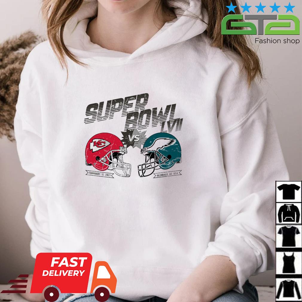 Philadelphia Eagles vs Kansas City Chiefs 2023 LVII Super Bowl Arizona shirt,  hoodie, sweater, long sleeve and tank top