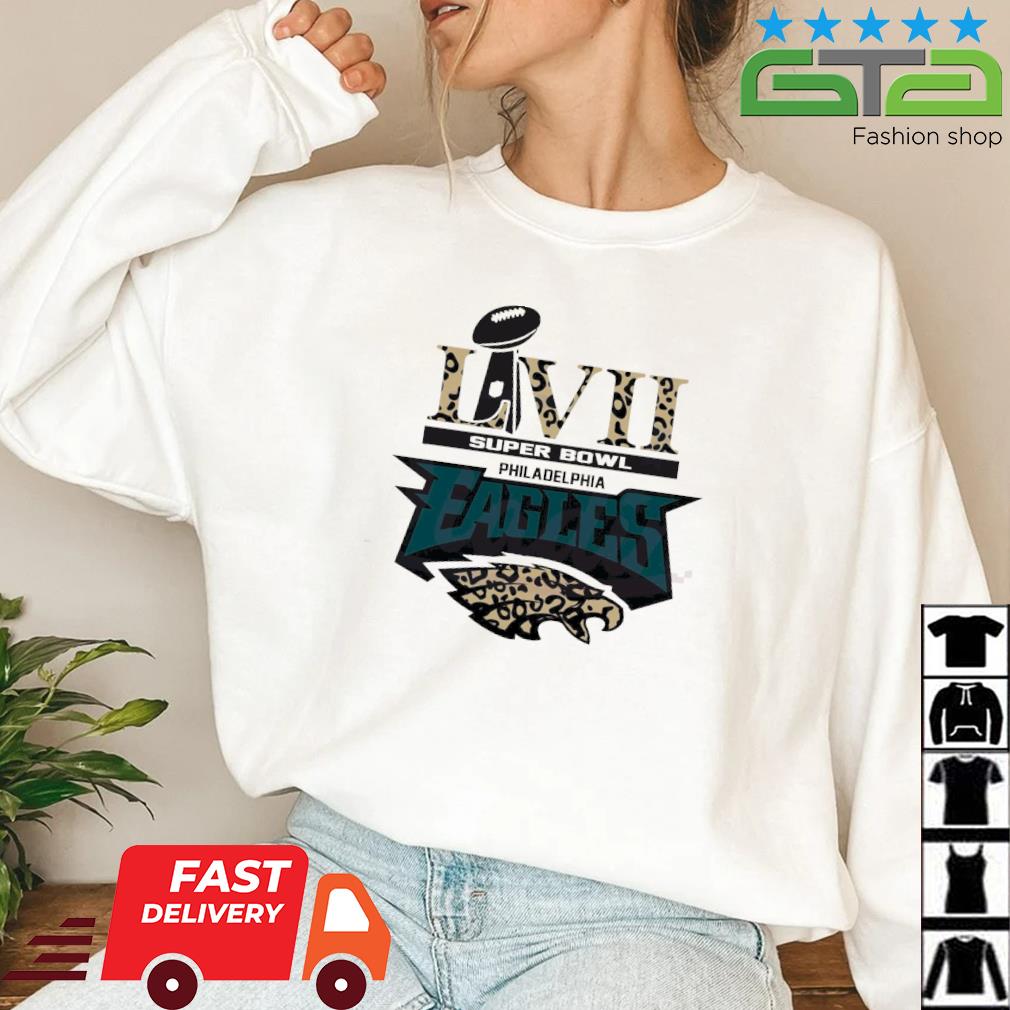 Super Bowl LVII Philadelphia Eagles Logo Leopard Shirt