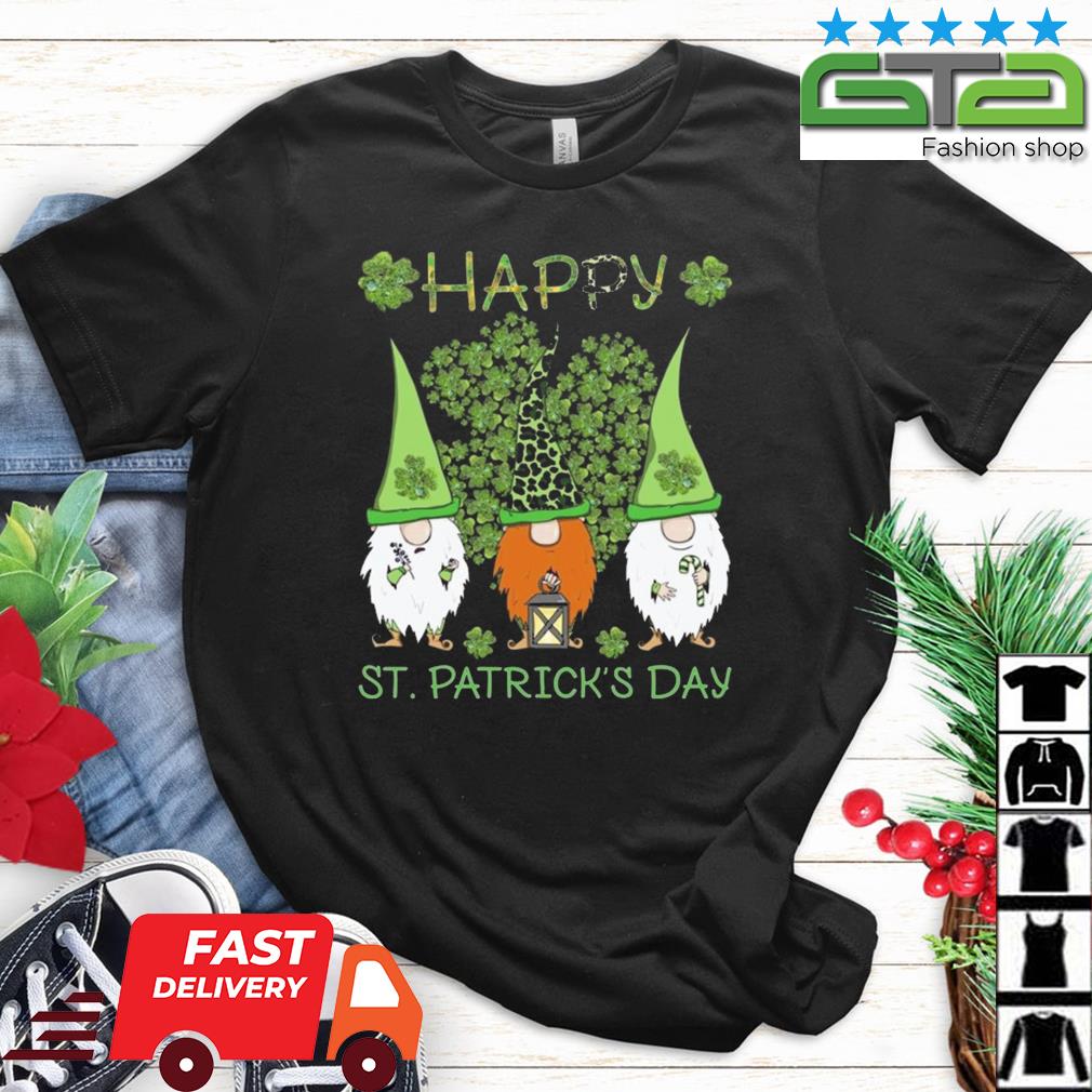 Three Leprechauns Cool Gift Happy St Patrick's Day Irish Shamrock Shirt