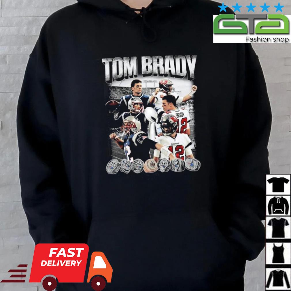 Tom Brady 7 Rings Football T-Shirt - Shirt Low Price