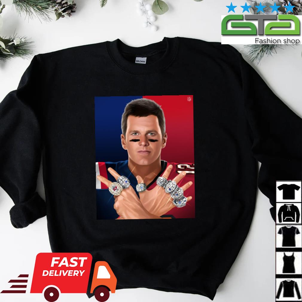 Tom Brady 8 Rings Shirt, hoodie, sweater and long sleeve