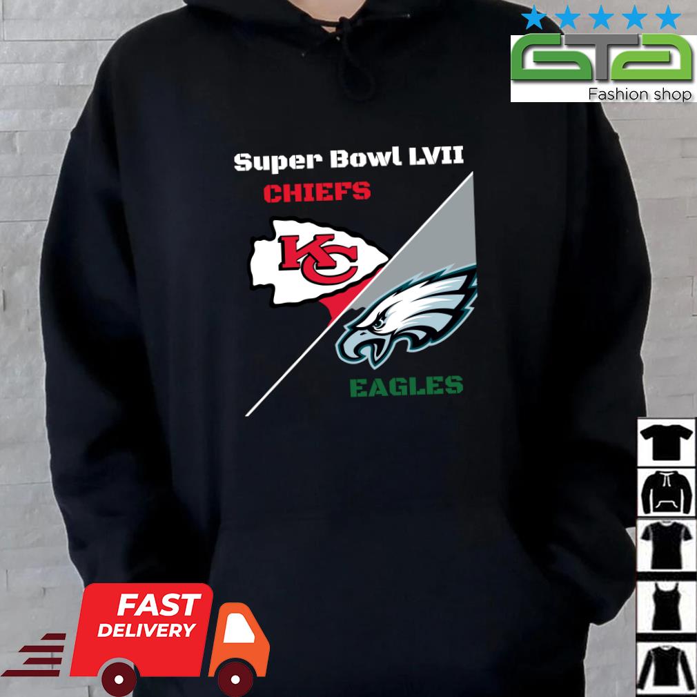 Kansas City Chiefs vs Philadelphia Eagles Super Bowl LVII 2023 poster shirt,  hoodie, sweater, long sleeve and tank top