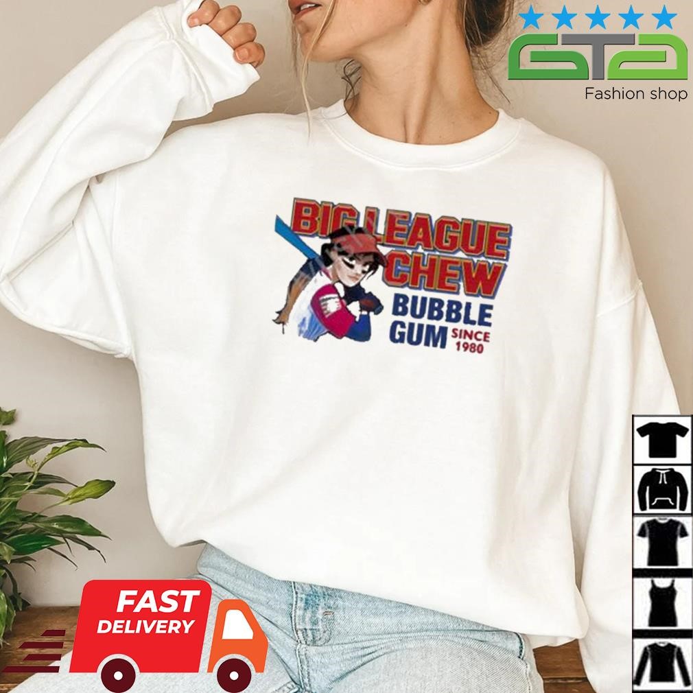 Big league chew bubble gum since 1980 retro graphic shirt, hoodie, sweater,  long sleeve and tank top