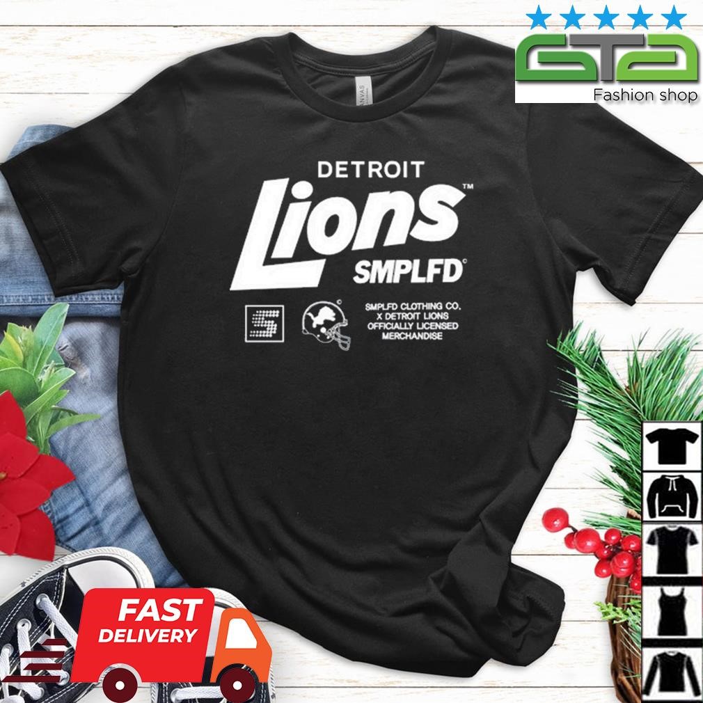 Shop Detroit Lions SMPLFD 2023 T-Shirt Clothing