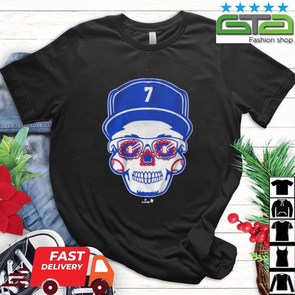 7 Julio Urias Sugar Skull shirt, hoodie, sweater and long sleeve