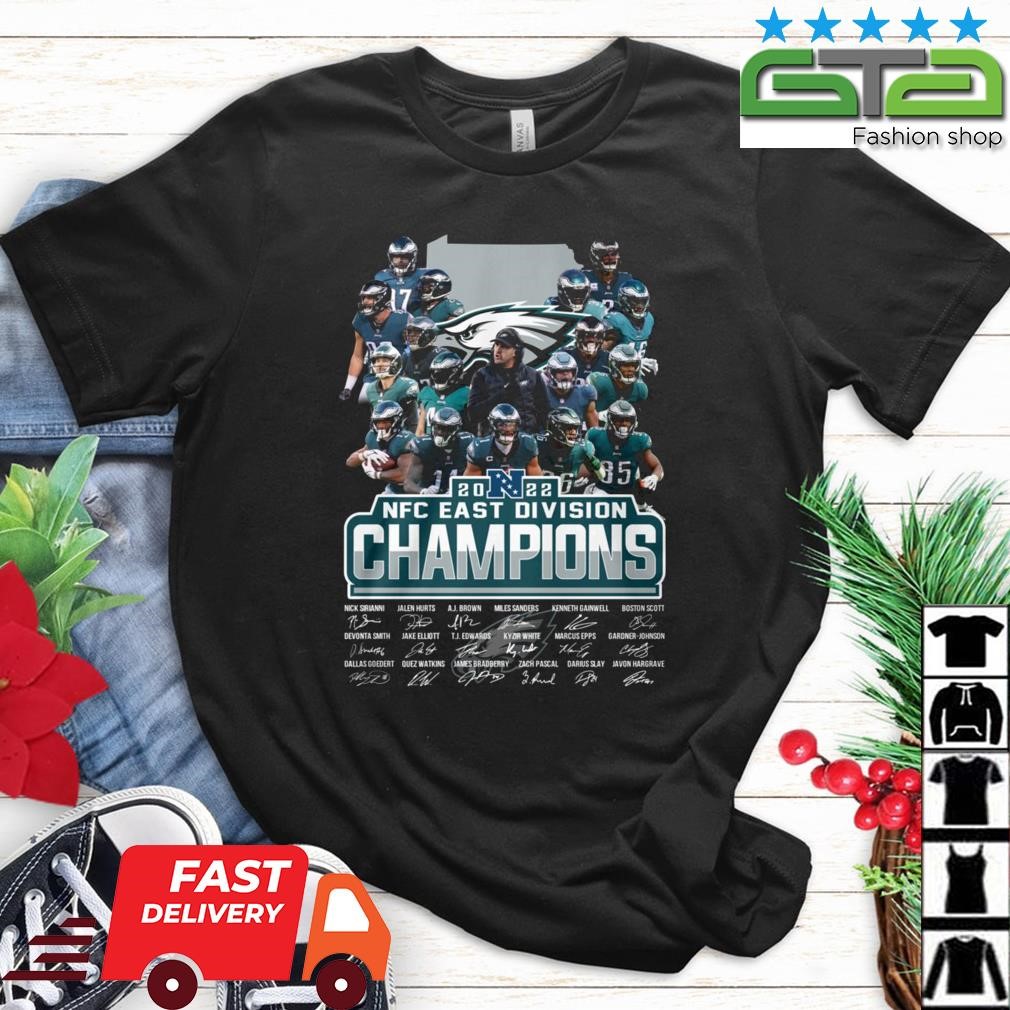 2023 Nfc East Champions Philadelphia Eagles Signatures Shirt, hoodie,  sweater, long sleeve and tank top