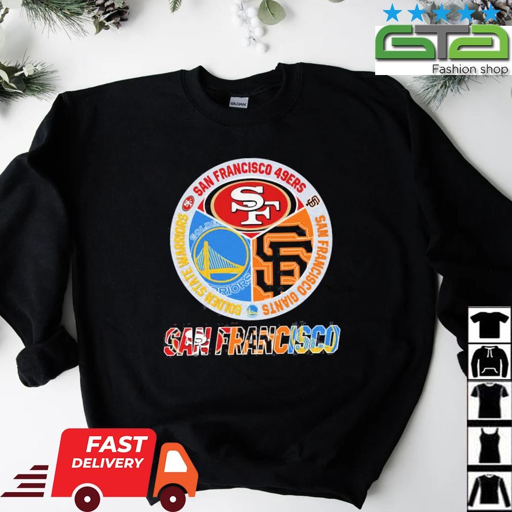 Golden State Warrios San Francisco 49ers Giants Love T-Shirt - Growkoc