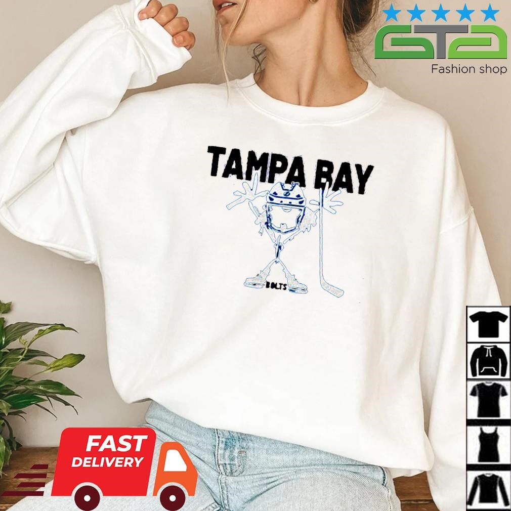 Official Tampa Bay Lightning Sportiqe Stick Skater Bolts Shirt