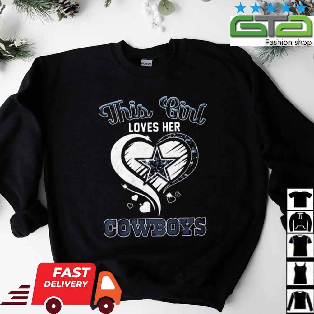 Dallas Cowboys this girl loves her Cowboys diamond 2023 shirt, hoodie,  sweater, long sleeve and tank top