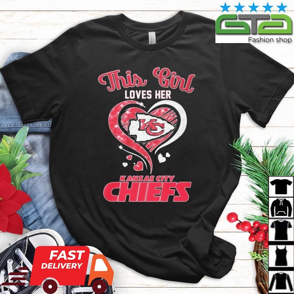 Kansas city Chiefs Diamond heart 2020 Shirt, Hoodie, Long Sleeved