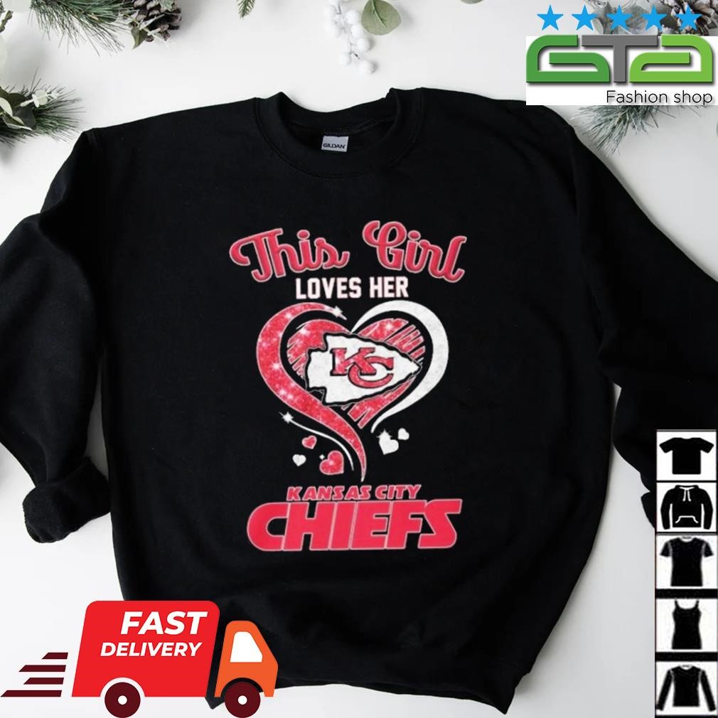 Kansas city Chiefs Diamond heart 2020 Shirt, Hoodie, Long Sleeved