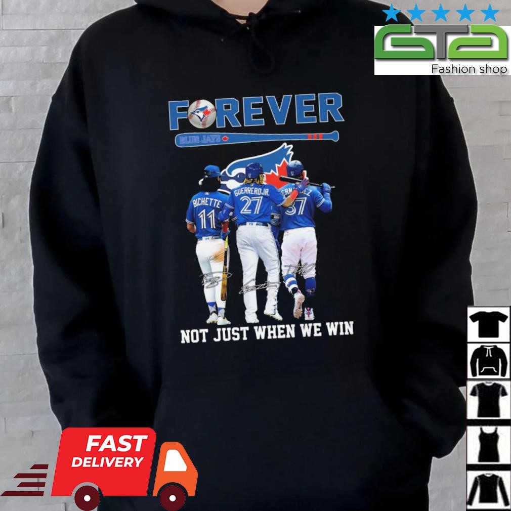 Official blue jays forever we blue jays signatures shirt, hoodie