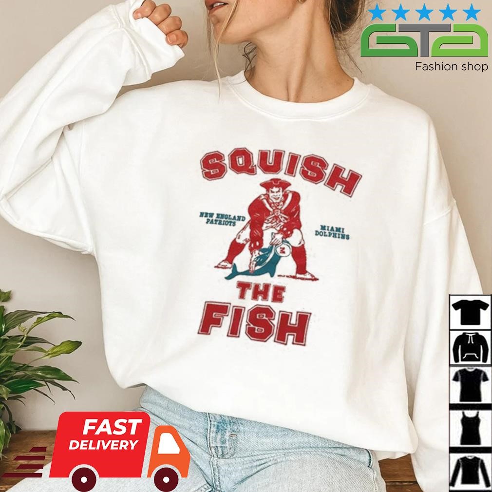 Squish the fish Buffalo Bills shirt, hoodie, sweater and v-neck t-shirt