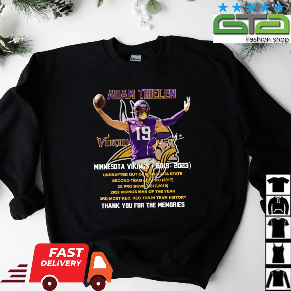 Adam Thielen Shirt Minnesota Vikings T shirt Mens Gifts for Vikings Fans -  Happy Place for Music Lovers