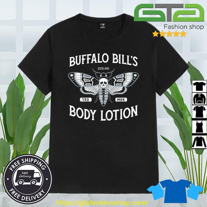 Buffalo Bill's Body Lotion Death's Head Moth Horror Distressed Vintage  Design T-shirt - Olashirt