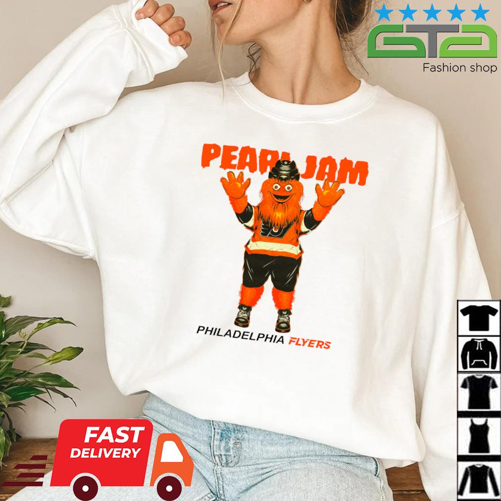 Official 2023 Philadelphia flyers x pearl jam gritty shirt, hoodie,  sweater, long sleeve and tank top