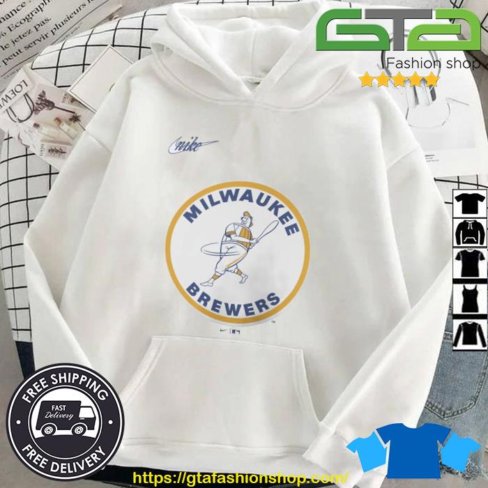 Nike Rewind Colors Mlb Milwaukee Brewers T-shirt,Sweater, Hoodie, And Long  Sleeved, Ladies, Tank Top