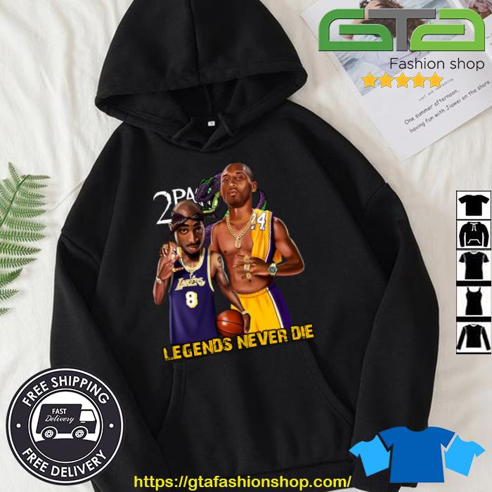 Official 2Pac Remember Me Kobe Bryant Lakers Legends Never Die Shirt Hoodie