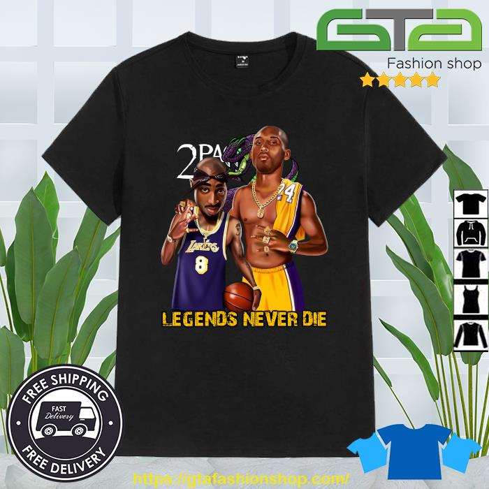 Official 2Pac Remember Me Kobe Bryant Lakers Legends Never Die Shirt