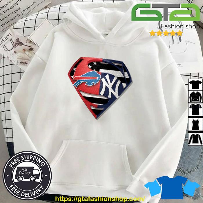 Superman new york yankees logo american flag shirt, hoodie, sweater, long  sleeve and tank top