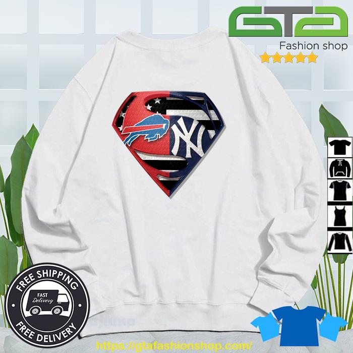 Superman new york yankees logo american flag shirt, hoodie, sweater, long  sleeve and tank top