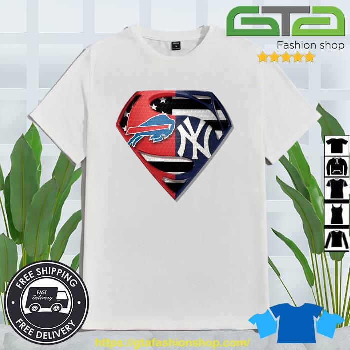 Superman new york yankees logo american flag shirt, hoodie