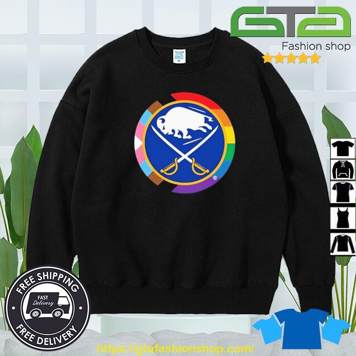 Official pride buffalo sabres logo 2023 shirt, hoodie, sweater, long sleeve  and tank top