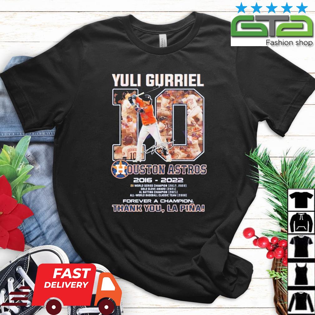 Yuli Gurriel Houston Astros thank you signature shirt, hoodie