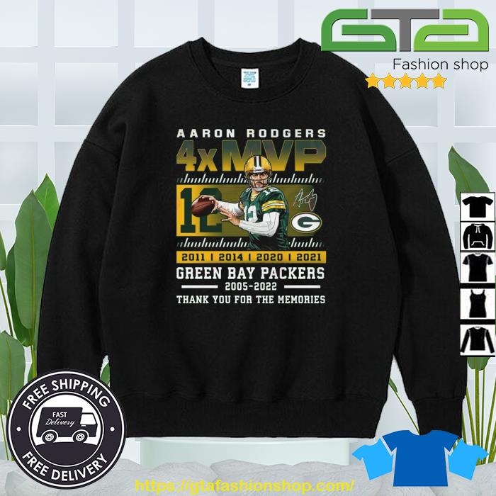 Aaron Rodgers Green Bay Packers signature retro shirt, hoodie, sweater,  long sleeve and tank top