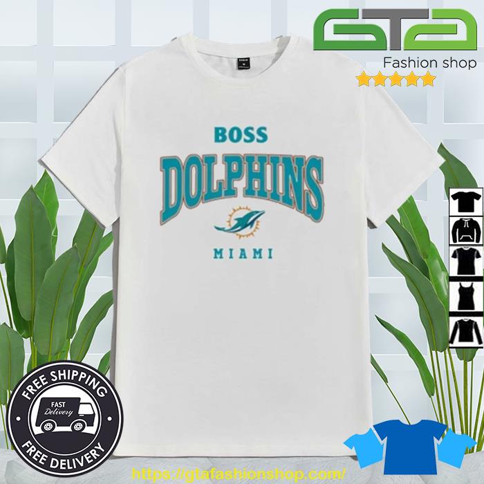 Boss x NFL stretch miamI dolphins shirt, hoodie, sweater, long