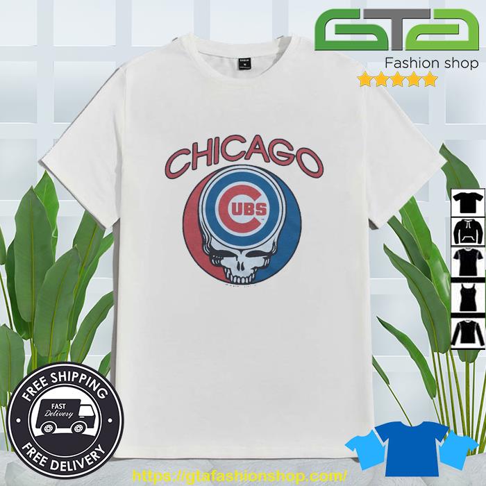 Chicago Cubs T-Shirt from Homage. | Grey | Vintage Apparel from Homage.