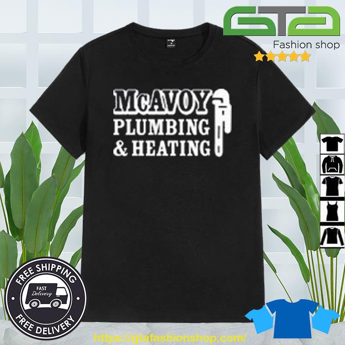David Pastrnak Wearing Mcavoy Plumbing And Heating Shirt