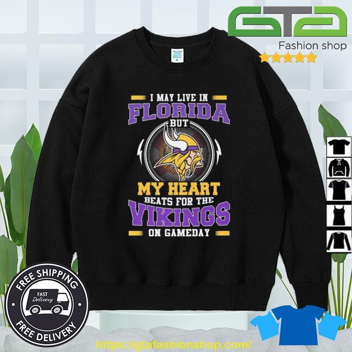 Minnesota Vikings Florida Shirts On Gameday My Heart Is In