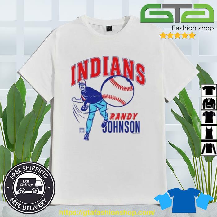 Indianapolis Indians Adult White Randy Johnson Big Unit Tee