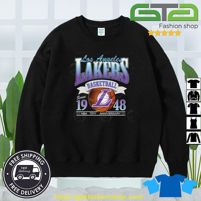 Official Los Angeles Lakers Basketball Since 1948 NBA 75th Anniversary LAL  Fan Unisex T-Shirt, hoodie, sweater, long sleeve and tank top